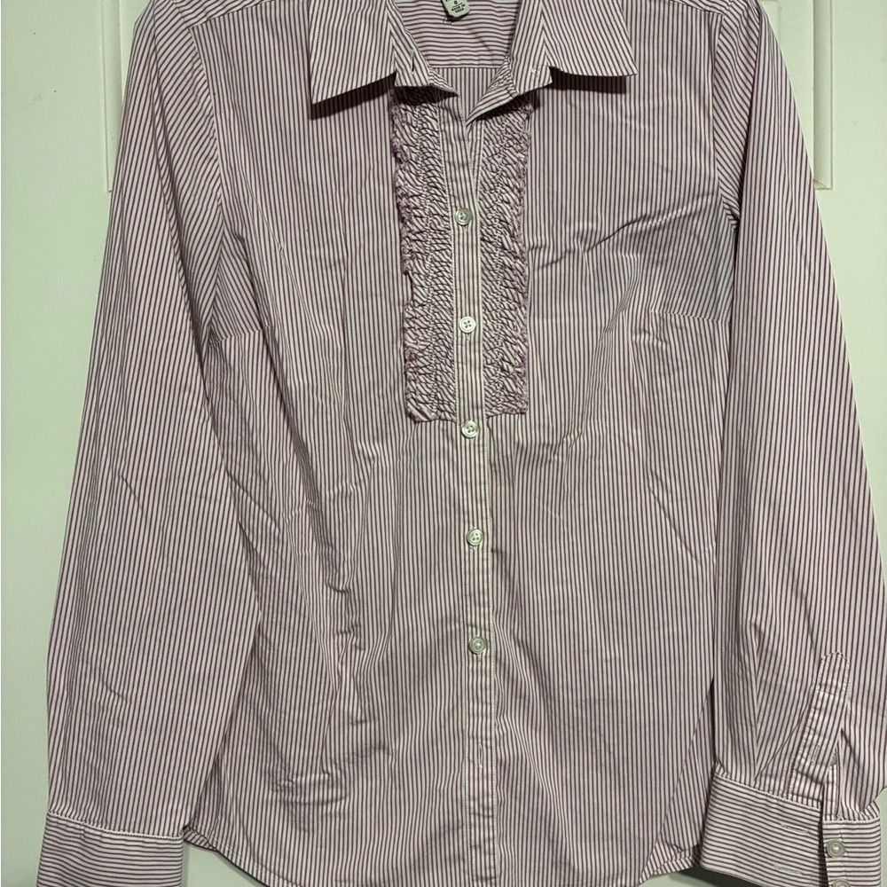 Banana Republic Pink Striped Shirt